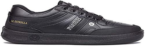 Deportivo trabajo PAREDES, Estrella cordon piel negro, SRA