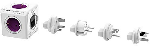 Allocacoc 1800/DERW4P POWERCUBE REWIRABLE, viola/bianco
