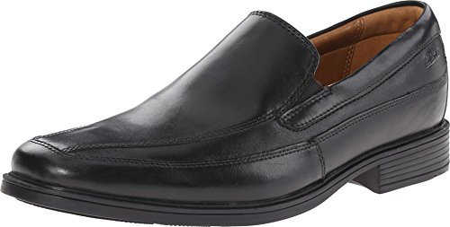 Clarks Tilden Free Men's Loafer, Black Leather, 47 EU