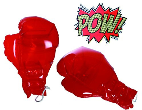 tri products Fun Inflatable, blow up Boxing gloves ideal for superhero parties or Fancy dress accessory, Adults & Children
