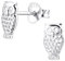 Laimons Damen-Ohrstecker Eule glanz Sterling Silber 925