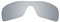 Mryok Verres de rechange pour Oakley Batwolf OO9101 - Options - Argenté - Taille Unique