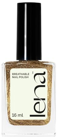 LENA - Breathable Halal Nail Polish 14ml - Dripping In Gold - LE37