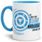 Tassendruck Berufe-TasseSo Sieht der Beste Biologe aus Innen & Henkel Hellblau/Job/Tasse mit Spruch/Kollegen/Arbeit/Fun/Mug/Cup/Geschenk/Beste Qualität - 25 Jahre Erfahrung