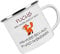 Crealuxe Emaille Tasse Fuchs sein allein reicht nicht... - Kaffeetasse mit Motiv, Campingtasse, bedruckte Emailletasse mit Wunschtext