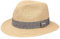 Stetson Chapeau en Paille Nark Toyo Femme/Homme - D'Ete de Plage Soleil avec Ruban Gros Grain Ete Printemps-ete - M (56-57 cm) Beige-mouchete