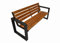 Primario Grande Gartenbank, Parkbank - Gartenmöbel, Outdoor Bank mit 350kg Tragfähigkeit - Sitzbank Holz Wetterfeste (Grande, Tik, 175cm - Sitzlänge, CE)