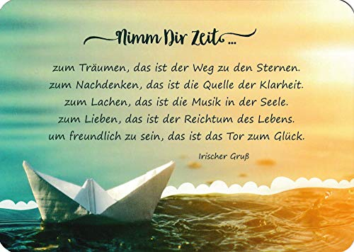 Postkarte Besinnliches Nimm Dir Zeit .