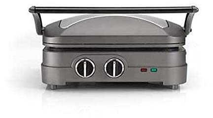 Cuisinart GR47E Griddler Elite, plaques amovibles, grill double face ou ouvert à plat, Gris