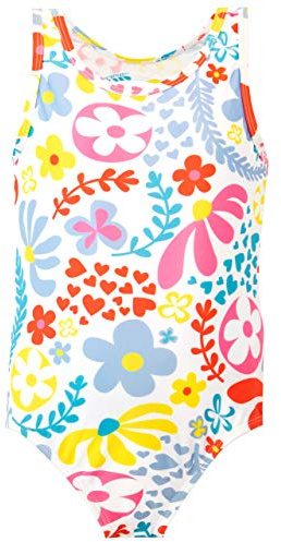 Harry Bear Girls Flower Power Swimsuit Multicoloured Age 8 to 9 Years
