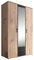 RASANTI Schrank mit Spiegel und Schubladen 120 cm breit Chicago Artisan Eiche/Anthrazit