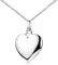 Materia Damen Halskette Herz Silber 925 klein rhodiniert KA-272-Silber_K97-40