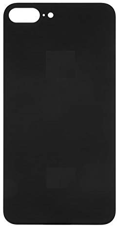 Housing Back Cover Battery Cover Replacement Repair Parts compatible with iPhone 8 Plus, (black, need to remove the camera glass, small hole)