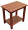 Jardinion Beistelltisch Balkon 50cm x 35cm x 50cm Santa Cruz Ablagetisch Abstelltisch Blumentisch Braun, Wohnzimmertisch, Blumentisch, Holztisch, Blumenhocker, Balkontisch