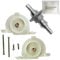 Spares2go Brushroll End Caps + Drive Cog Shaft Spindle & Bearings compatible with Gtech AirRam Vacuum Cleaner AR01 AR02 AR03 AR05 DM001