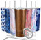 Edelstahl-Vakuumisolierter Becher – THILY 780 ml Reisebecher, Weithals-Kaffeetasse mit 2 Deckeln und Strohhalmen, spritzwassergeschützt, BPA-frei, hält Gefrorene Getränke kalt, Originale Holzmaserung