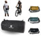 MONSTERANDO Fahrrad lenkertasche und Schultertasche Travel-Monster Nachhaltig Recyceltem PET-Wasserdich Athleisure Gym Sporttasche mit Crossbody Gurt, Fahrradtasche für MTB 5L schwarz
