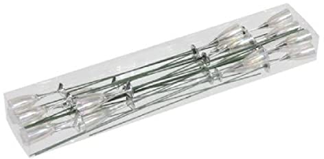 Decpero Sektglas zum Stecken I Champagnerglas I 5.5 cm + Stab I 24 Stück I Silvesterdeko