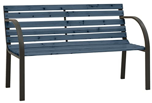 KIPPOT Garten Pflanzenständer Blumenständer Pflanzen Bank, Kinder-Gartenbank 81 cm Chinesisches Tannenholz Grau Deko Blumenbank witterungsbeständig für Terrasse Balkon Grau