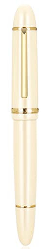 Jinhao X159 Füllfederhalter #8 Mittlere Feder, Elfenbein mit goldenem Clip Acryl Big Size Schreibstift