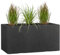 Pflanzwerk® Pflanzkübel TUB Granit Anthrazit 40x80x40cm XXL – Rechteckig – Großer Fiberglas Blumenkübel für außen und innen - Frostbeständig - UV-Schutz – Markenqualität