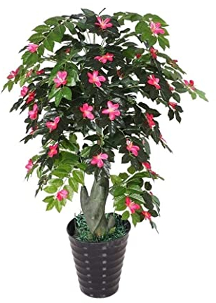 Wnota Artificial Tree 170cm Azalea Artificial Tree Bonsai Interior Decoration Fake Flowers Plants Plastic Fake Tree Fake Plants Greenery Artificial Plant