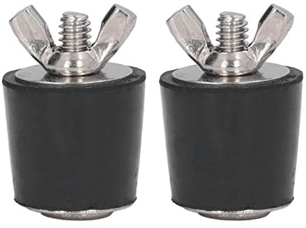 Tapon Piscina, 2 Piezas Tapones de Invierno para Piscinas, Tapones de Goma con Pernos de Acero Inoxidable, Accesorios para Piscina sobre el Suelo (25mm)