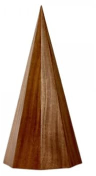 Lambert Pyramis Tannenbaum, Mangoholz,dunkel gebeizt H35cm
