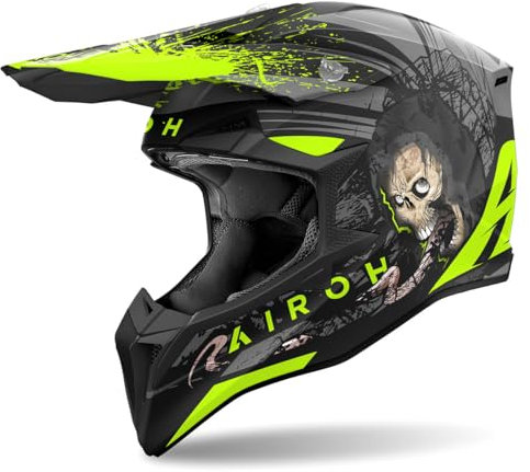 AIROH CASCO OFFROAD WRAAAP DARKNESS MATT M