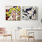 KEYGEM Roy Lichtenstein Pop Art Poster Wohnkultur Bild 50x50cmx2 Kein Rahmen