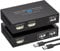 VEDINDUST 120M 400FT HDMI KVM USB Extender RJ45 USB Over Ethernet Übertragung über Einzelne Cat5e/ 6/7 Full HD 1080P60Hz Unterstützung Loop Out