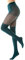 Gi&Gi 1026 Collants fantaisie pour femme, style parisien, vintage, 20-80 deniers, fabriqués en Italie, colorés, Bleu paon, L/XL
