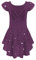 Arshiner Ballet Clothing Vestito da Balletto per Bambine Body da Ballo in Cotone Body da Ballo A Maniche Corte Body da Ballo con Gonna tutù Viola Scuro 7-8 Anni