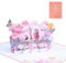 FloraVigo Geburtstagskarte, Pop-up-Karte Jahrestag,Blume Pop Up Grußkarten, 3D Pop Up Karte Geburtstag (Geburtstagskarte zum 60. Geburtstag)
