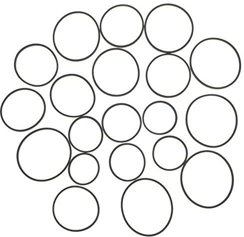 Veemoon 20stücke Kassettenrekorder Riemen Für Recorder Reparatur Wartung Gummi Gürtel Riemen Für Kassettenbandgeräte Für DVD-Laufwerk Für Videogeräte Für Reparatur Und Wartung Von Rekorder