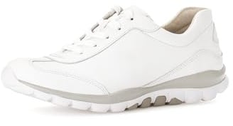 Gabor Damen Low-Top Sneaker, Frauen Halbschuhe,schnürschuhe,schnürer,straßenschuhe,Strassenschuhe,Sportschuhe,Weiss (S.Weiss),44.5 EU / 10 UK