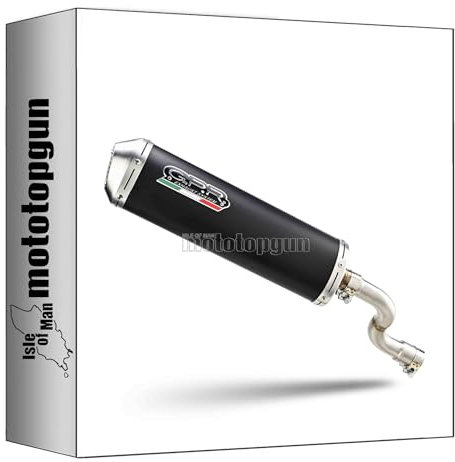 pot echappement gpr racing aluminium noir evo4 road, db-killer non inclus, bt.11.race.evo4 compatible avec beta rr 125 4t enduro 2019 2020 mototopgun