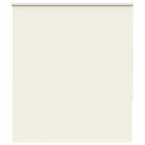 vidaXL Estor Enrollable Opaco Blanco Roto 130x150cm Tela Ancho 126,6cm, Estor día y Noche, Estor de Cocina, Estor Opaco Enrollable, Estor Opaco