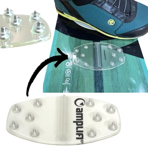 F26 Snowboard Stomp Pad Grip Mat Sessel Lift Ausfahrt Hilfe Ankerlift | Schlepper Boot Anti-Rutsch Spike Stomp Pad selbstklebend