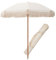 DYPJHEO 2m Bois Parasol De Jardin avec Franges, Pare-Soleil, Imperméable, Parasol De Balcon Extérieur pour Jardin, Pelouse, Terrasse, Piscine, Patio, Beige