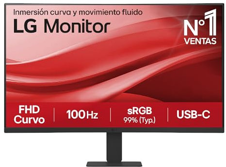 LG 27U421A-B Ecran PC bureautique 27 - Dalle IPS résolution FHD (1920x1080), 5ms 100Hz, HDR 10, sRGB 99% (CIE1931), inclinable, HDMI 2.0, USB-C (15W)