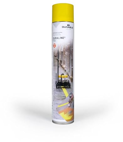 Durable Vernice spray per segnaletica da pavimento DURALINE® 750, portata ca. 100 metri, giallo, 114004
