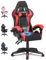 bigzzia Sedia da Gaming, Regolabile in Altezza, Sedia Gamer con Cuscino Lombare e Poggiatesta, Poltrone Per Computer, Per Ufficio (Con ventola, rosa)