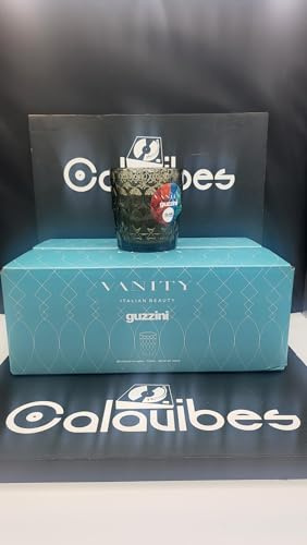 Guzzini Set 6 Bicchieri Acqua, in Vetro, Vanity Grigio Fumo