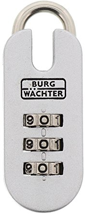 Burg-Wächter Verstellbares Zahlenschloss, Combi Lock 71 25 SB, Bügelstärke: 3,5 mm