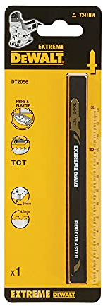 DeWalt DT2056QZ Jigsaw Blade Extreme TC Tipped blade for Fibreglass T341HM, Yellow