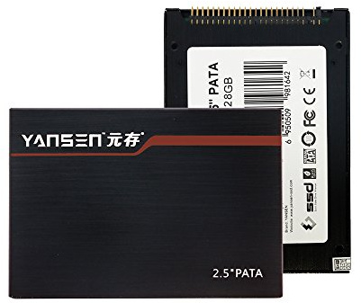 Kingspec - Unidad de Estado sólido IDE Pata SSD MLC de 2.5 Pulgadas, 8 GB, 16 GB, 32 GB, 64 GB, 128 GB para portátil ASUS/HP (128 GB Pata 2.5 Pulgadas)