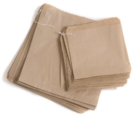 Bag It Plastics Brown Paper Food Bags | 10 x 10 | Pack of 200 | Strung Kraft Bag’s for Groceries, Fruit, Sandwiches, Takeaway, Lunch, Veg | Food Use
