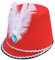 Bristol Novelty BH638 Majorette Hat Red, mens, One Size