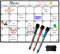 toots - Calendario Magnético para Nevera A4 (30x21) Planificador Semanal o Mensual con 3 Marcadores y Borrador, Pizarra Organizadora para Cocina, Menú, Compras y Familia. Carchivo, weekly planner.